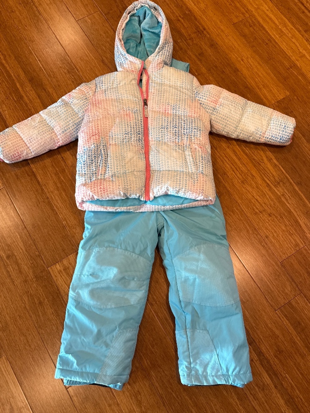 Snozu girks winter snowsuit set